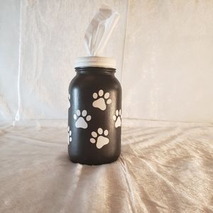 Handmade Paw Print Tissue Dispenser